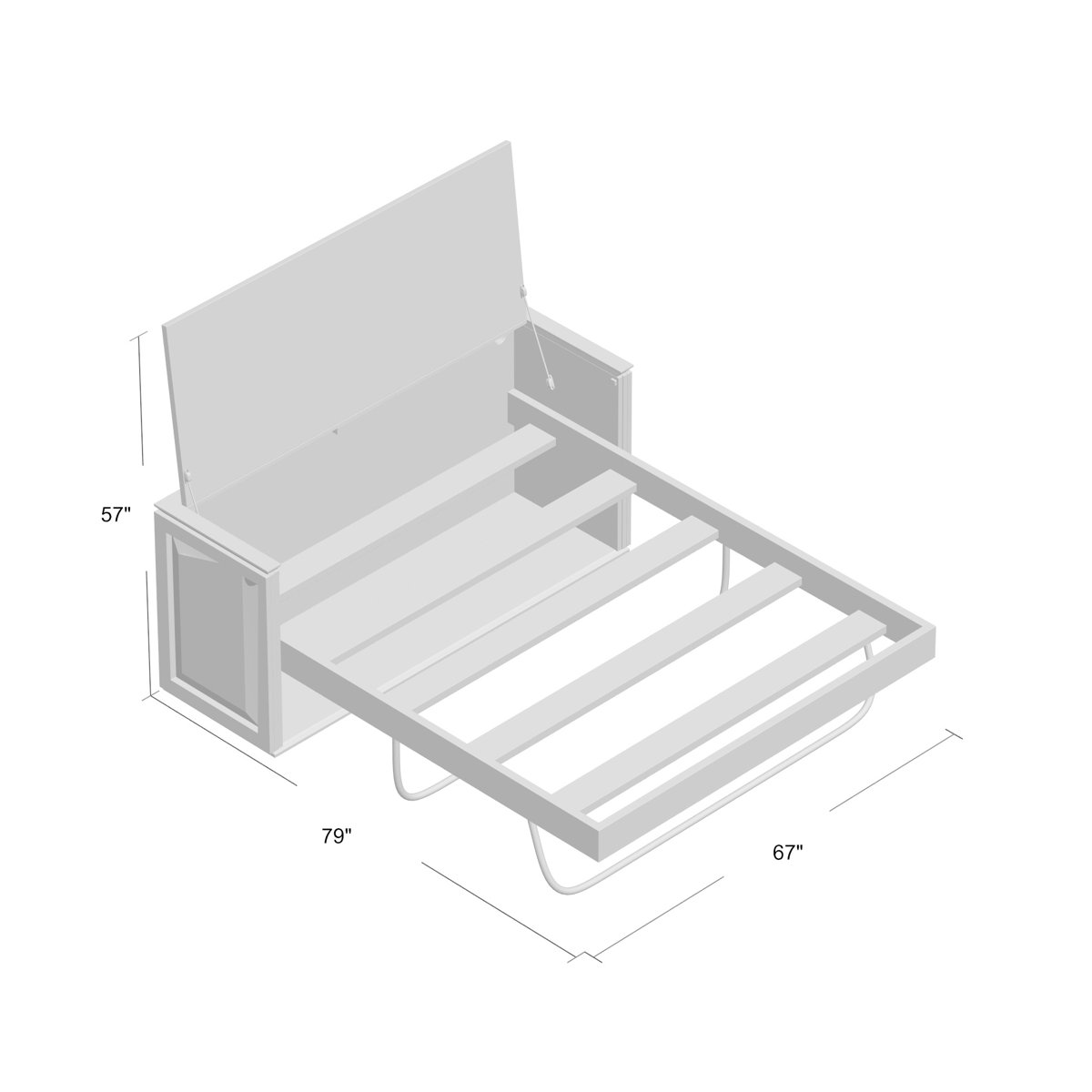 Red Barrel Studio® Violetta Queen Murphy Bed with Mattress & Reviews